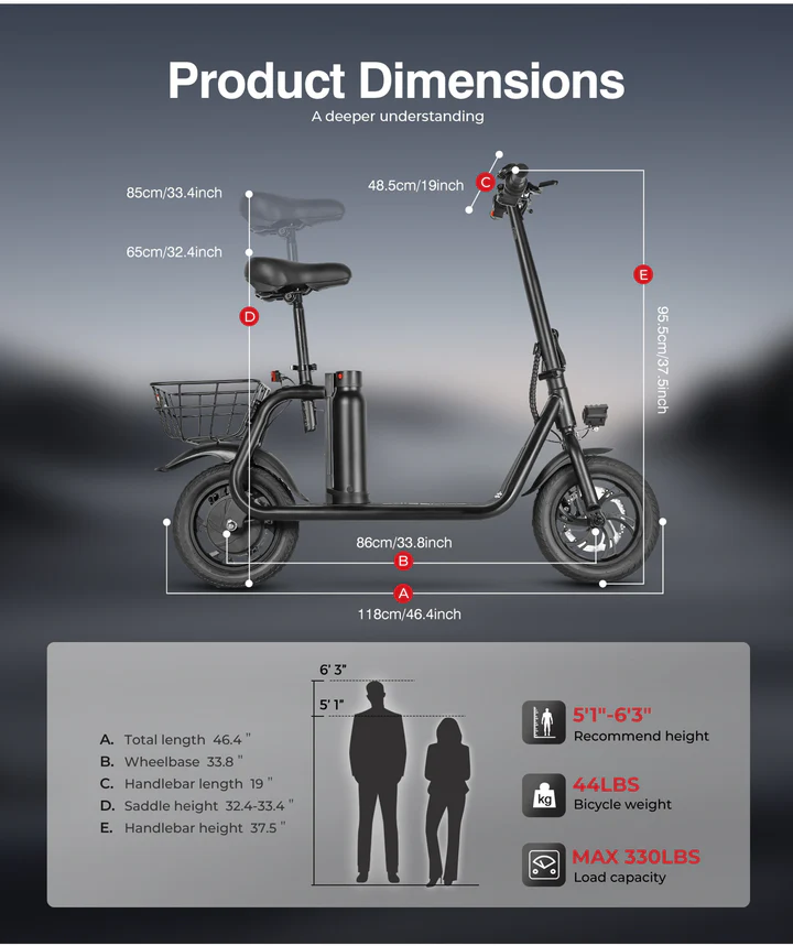 SM-C01 250W Foldable Electric Scooter