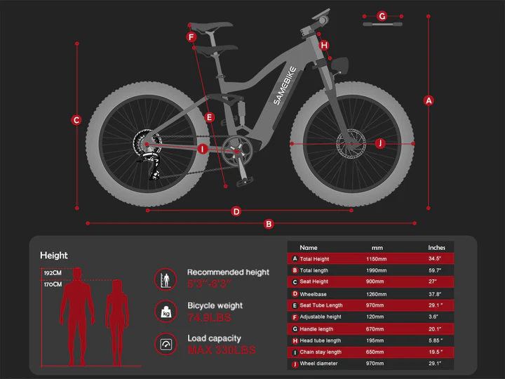 RS-A08-II High-performance Fat Tire Mountain E-Bike