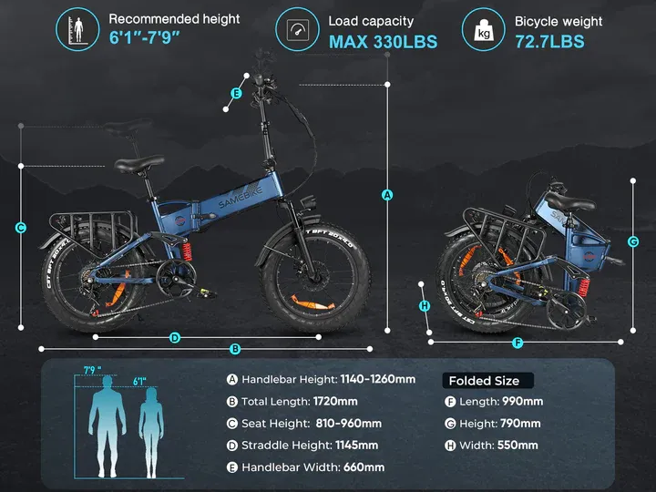 RS-A02 Pro Fat Tire Off Road E-bike