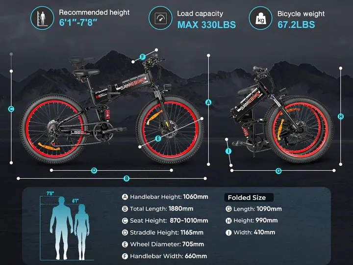 LO26 Plus Fat Tire Mountain E-Bike